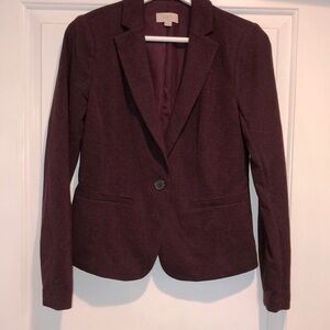 Loft xsmall burgundy blazer jacket